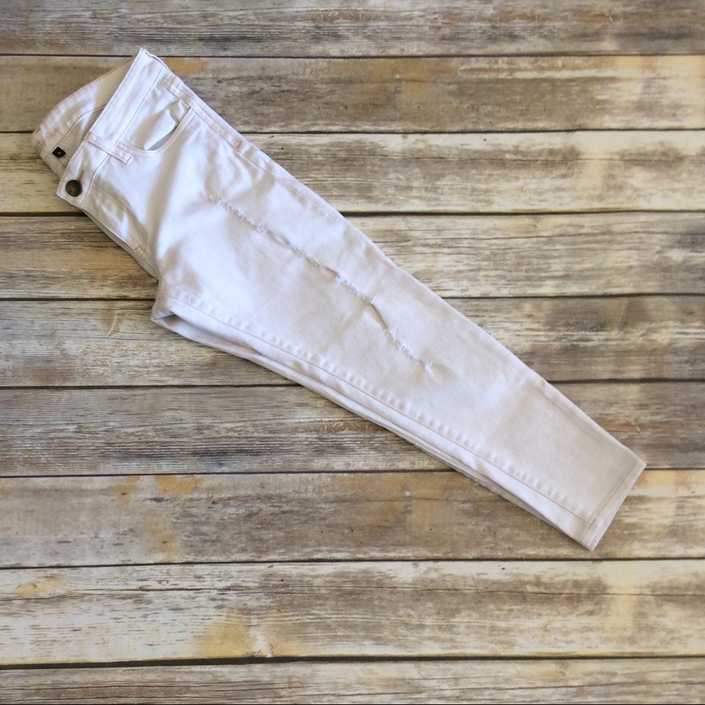 Kut from the Kloth Off White Distressed Jeans - Size 6